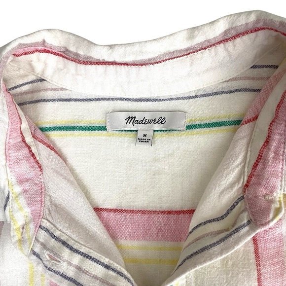 Madewell Multicolor Striped Button Down Shirt - Picture 8 of 13
